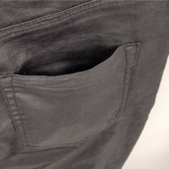 Express Jeans Women's Size 6 Black Denim Skirt Zipper Look - Stretch Fabric USED - Picture 6 of 7